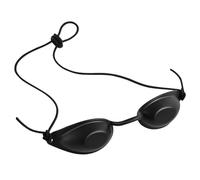 MUCKLILY 2 Set Ipl Eye Protection Eyepatch with Hard Storage Case Red and Blue Light Blocking Safety Goggles for Cosmetic Procedures Removal LED Light Therapy