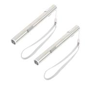 MUCKLILY 2 Sets Rechargeable LED Medical Pen Light USB Charging Flashlight for Doctors Nurses Compact Portable Pupil Examination Lamp with Clip for Clinic Hospital Use