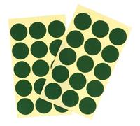MUCKLILY 2 Sheets Green Snooker Spots Self-adhesive Paper Pool Table Marker Stickers, Easy to Operate Billiard Table Accessories for Club Use and Snooker Playing