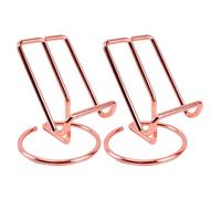 MUCKLILY 2 Wrought Iron Tablet Holders for Smart Phones and Tablets with Stable Holding and Lightweight Design, Suitable for Living Room and Cafe Use