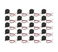 MUCKLILY 20pcs 3-24V Active Piezo Electric Buzzers for Vehicle Alarms, Electronic Alert Devices, Game and Quiz Signal, Physics Circuit Safety Applications