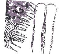 MUCKLILY 20PCS Colorful Braided Flat Shoelaces Rainbow Printed Straps for Casual and Athletic Shoes Random Colors Random Color