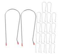 MUCKLILY 20pcs Hot Rollers for Hair Volumizing Hair Clips Heated Curling Replacement Clips Metal