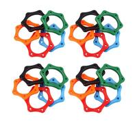 MUCKLILY 20pcs Microphone Protective Rings Anti-slip and Shockproof Mic Stabilizer for Wireless Handheld Microphones for Live Performances and Outdoor Interviews Random Color