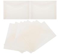 MUCKLILY 20pcs Paper Bags Specimen Storage Envelopes 4.3x6.5inch Multipurpose Small Items Storage Oil Waxed Paper Beige for Organizing Tickets and Stamps