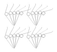MUCKLILY 20pcs Trash Can Lid Torsion Spring Lid Support Spring Replacement Part Iron-Nickel Silver for Waste Basket Home Living Area Easy Installation