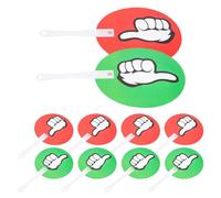 MUCKLILY 20pcs Yes No Paddles Handheld Voting Tools Plastic Design Quick Feedback for Classroom Instant Feedback Sessions Teachers and Students