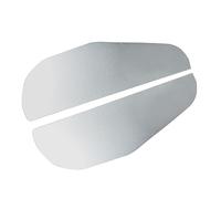 MUCKLILY 2pcs Aluminium Alloy Side Mirror Rain Visor Shield for Car Rearview Mirror Guard Protects from Rain and Splashes during Driving