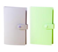MUCKLILY 2pcs Bill Holder Album Currency Collection Book with Lightweight Pp PVC Material Inner Pockets and Banknote Protection Bag for Money Storage and Collectors