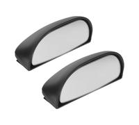 MUCKLILY 2pcs Car Blind Spot Mirrors Black, 360° Adjustable Wide Angle Rearview Auxiliary Side Mirrors for Vehicle Safety and Blind Zone Coverage