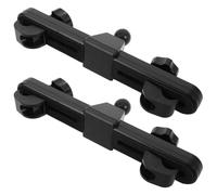 MUCKLILY 2Pcs Car Mounted Seat Cooling Fan Holder Kit with Suction Cup Mount Bracket and Adjustable Seat Back Clip for Vehicle Interior Cooling Accessories