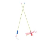MUCKLILY 2pcs Cat Teasing Rod Kitten Teasing Stick Interactive Plastic Artificial Plume Indoor Cat and Kitten Pet Accessories Random Color