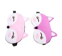 MUCKLILY 2pcs Cute Christmas Eye Mask Fox Sleep Mask Blackout Animal Blindfold for Boys and Girls Girls Women Travel