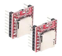MUCKLILY 2pcs Dfplayer Mini Module with Adjustable Volume Compact Open Source Card Music Player Board for DIY Maker Audio Projects Low Power Consumption Audio Control Module