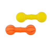 MUCKLILY 2pcs Dog Teething Puppy Chew Vinyl Squeaky Portable Unique Shape Interactive Indoor Play Random Style