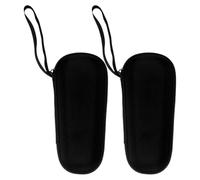 MUCKLILY 2pcs Eva Hard Shell Thermometer Case Zippered Carrying Pouch Shockproof Lightweight Storage Bag for Thermometers Travel Organizer with Hanging Strap