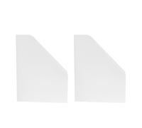 MUCKLILY 2pcs File Organizer File Holder with Simple Look Design Classification Pp Material Foldable Combination Use for Libraries and Home Study Rooms and Books