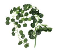MUCKLILY 2pcs Garden Wall-mounted Rattan Plant Vine Ornament Faux Greenery Hanging Decor for Home Outdoor No Maintenance Required Versatile Leaf Decoration for Every Occasion