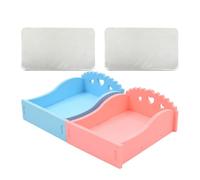 MUCKLILY 2pcs Hamster Cooling Mat Board in Pvc Material for Goffins and Rabbits, Featuring Stable Area to Lay and Reduce Pet's Body Temperature, for Napping and Relaxing