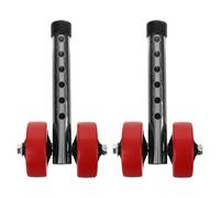 MUCKLILY 2pcs Heavy Duty Walker Wheels Replacement Front Roller Assembly for Elderly Mobility Includes Walker Wheel Accessories and Maintenance Kit for Seniors