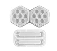 MUCKLILY 2pcs Hexagon Dice Box Resin Molds for DIY Dice Storage Case Making Reusable Resin Material with Easy Demolding Feature and Game Accessories