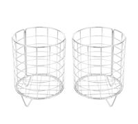 MUCKLILY 2pcs Metal Rabbit Hay Feeder Iron Hay Holder Large Capacity Gather Scattered Will Not Scratch Hands Suitable for Rabbit Cage Bird Chinchilla