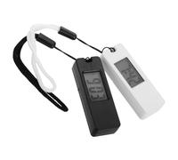 MUCKLILY 2pcs Mini Silent Digital Keychain Watch Portable Electronic Clock for Students Lightweight Design with Display for School and Travel Keyring