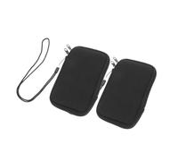MUCKLILY 2pcs Neoprene Pouch Neoprene Phone Sleeve Women Cell Phone Holder for Walking Protection Keeps Safe from Scratches Minimalist Fashionable Black for Hiking Daily Use