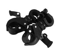 MUCKLILY 2pcs Plastic and Metal Cane Holder for Wheelchairs Mobility Scooters and Elderly Walkers Portable Organizer with Easy Installation and Rotation for Secure Crutch Storage