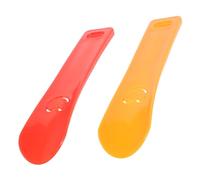 MUCKLILY 2pcs Portable Shoe Horn with Handle Short Boot Jack for Elderly and Pregnant Women PP Material Hanging Design for Easy Storage Convenient Shoe Wearing Aid Tool for Travel and Home