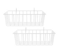 MUCKLILY 2pcs Rabbit Feeder Rack Keeps Food Clean Wear-resistant Iron Hay Holder for Rabbits Can Be Hung on Cage Suitable for Guinea Pig and Small Animals