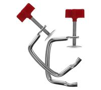 MUCKLILY 2pcs Red Pasta Machine Clamp for Manual Noodle Maker Handheld Pasta Maker Table Fixing Clip Replacement Kitchen Accessory for Stable Dough Rolling