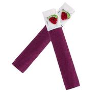 MUCKLILY 2pcs Refrigerator Handle Covers, Washable Fabric Appliance Handle Wraps, Dustproof Protector for Fridge Door Handles, Kitchen Use