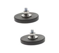 MUCKLILY 2pcs Rubber Coated for Mounting Camera Equipment Lighting Setup Magnetic Holders for Professional Use