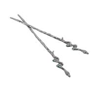 MUCKLILY 2pcs Snake Hairpin Chopsticks: Metal Retro Hairpin with Rhinestone - Halloween Cosplay Jewelry for Women - Unique Accessories for Updos & Buns