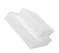 MUCKLILY 2pcs Square Foam Cake Dummies White Reusable Practice Models for Cake Decorating for Weddings Anniversaries and Holiday Parties