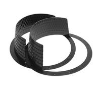 MUCKLILY 2pcs Waterproof Car Door Speaker Covers 8 Inch Lightweight Black Plastic Honeycomb Speaker Protectors