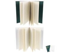 MUCKLILY 2pcs Wedding Vow Books His and Her Vow Books Paper Keepsake Writing Template for Wedding Ceremony