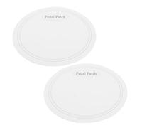 MUCKLILY 2pcs White Bass Drum Patch for Kick Drum Preventing Indentation without Hindering Resonance