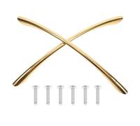 MUCKLILY 2pcs Zinc Alloy Curved Bridge Pull Handles Cabinet Knobs Replacement Furniture Drawer Handles for Kitchen Cupboard Door Hardware