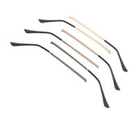 MUCKLILY 3 Pairs Metal Eyeglass Arms Replacement Kit - Universal Left Right Glasses Temple Legs in Brown, Gold Gunmetal - Eyewear Frame Repair Accessories for Spectacles