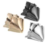 MUCKLILY 3 Pairs Metal Pointed High Heel Shoe Tips Protector Caps Kick-resistant Repair Guards for Extended Shoe Life Comfortable Fit for Office Party