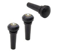 MUCKLILY 3 Pcs Ebony Violin End Peg Tailpiece with High Reliability and Easy to Install Features Classic Black Wooden Violin Part and Lovers