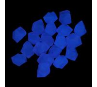 MUCKLILY 300pcs Luminous Resin Aquarium Pebbles for Fish Tank Landscaping Decor, Safe Decorative Stones to Decorate Your Fish Tank or Aquarium