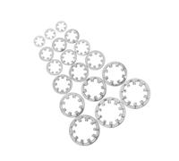 MUCKLILY 300pcs Stainless Steel Washers Internal Tooth Star Washers Assortment Set for Screws Serrated