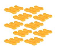 MUCKLILY 30pcs Adjustable Yellow Pvc Chick Leg Braces for Treating Splay Legs in Newborn Quails and Parrots Easy Operation with 3 Sizes for Effective Bird Alignment and Health Care