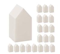 MUCKLILY 30pcs Disposable Beige Powder Puff for Body Powder and Foundation Makeup Sponge Pentagonal Flat Surface Finger Puff Applicator Cosmetic Blender for Face Pressed