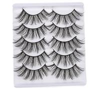 MUCKLILY 3d Natural Dense False Eyelash Extensions, Voluminous Fiber Lash Extensions for Women and Girls, Long Thick Fake Lashes for Natural Makeup Looks