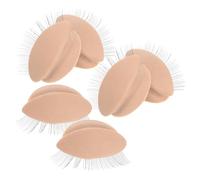 MUCKLILY 3pairs Replacement Eyelash Practice Eyelids for Lash Extension Training Removable Eyelids Mannequin Head Compatible