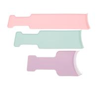 MUCKLILY 3pcs Balayage Highlighting Boards Plastic Hair Dyeing Paddle Kit for Home Salon Use Portable Lightweight Hair Coloring Tool for Stylists and DIY Highlights